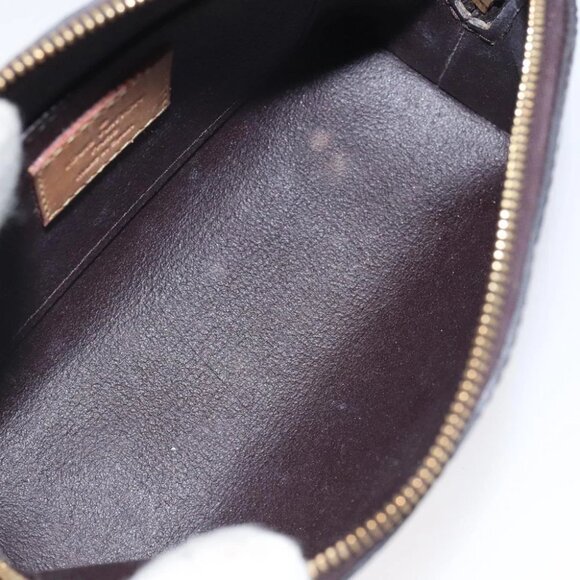 LOUIS VUITTON Monogram Vernis Pochette Cosmetic PM Amarante M91495 Auth 123448 - Picture 11 of 15